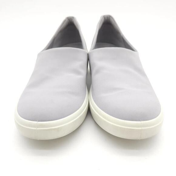 ECCO Soft 7 (Womens Size 9-9.5) Wedge Slip-On Sneakers Shoes Gray White Loafers - Picture 3 of 9